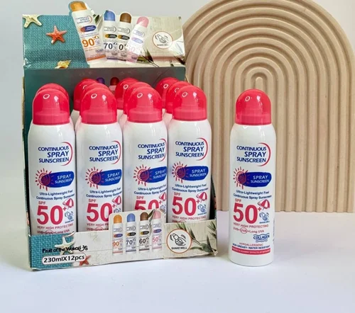 اسپری ضدآفتاب سفیدکننده SPF50 وکالی WOKALI