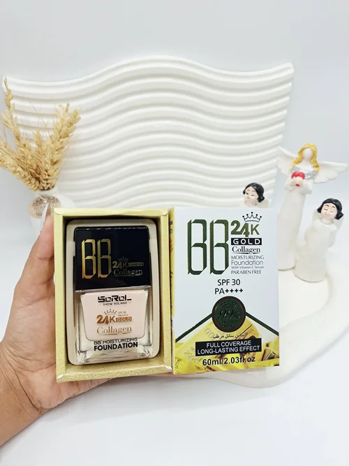 کرم بی‌بی چندکاره کلاژن سبک spf30 با پوشانندگی یکدست برند SOROL