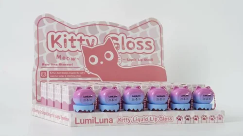 رژ لب مایع GLG001 طرح گربه LumiLuna